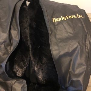 Long women’s fur coat